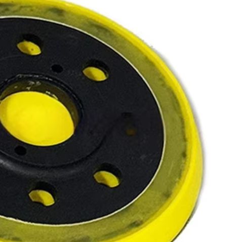 Power Tools Yellow And Black - 5 인치 8 홀 폴리우레탄 백킹