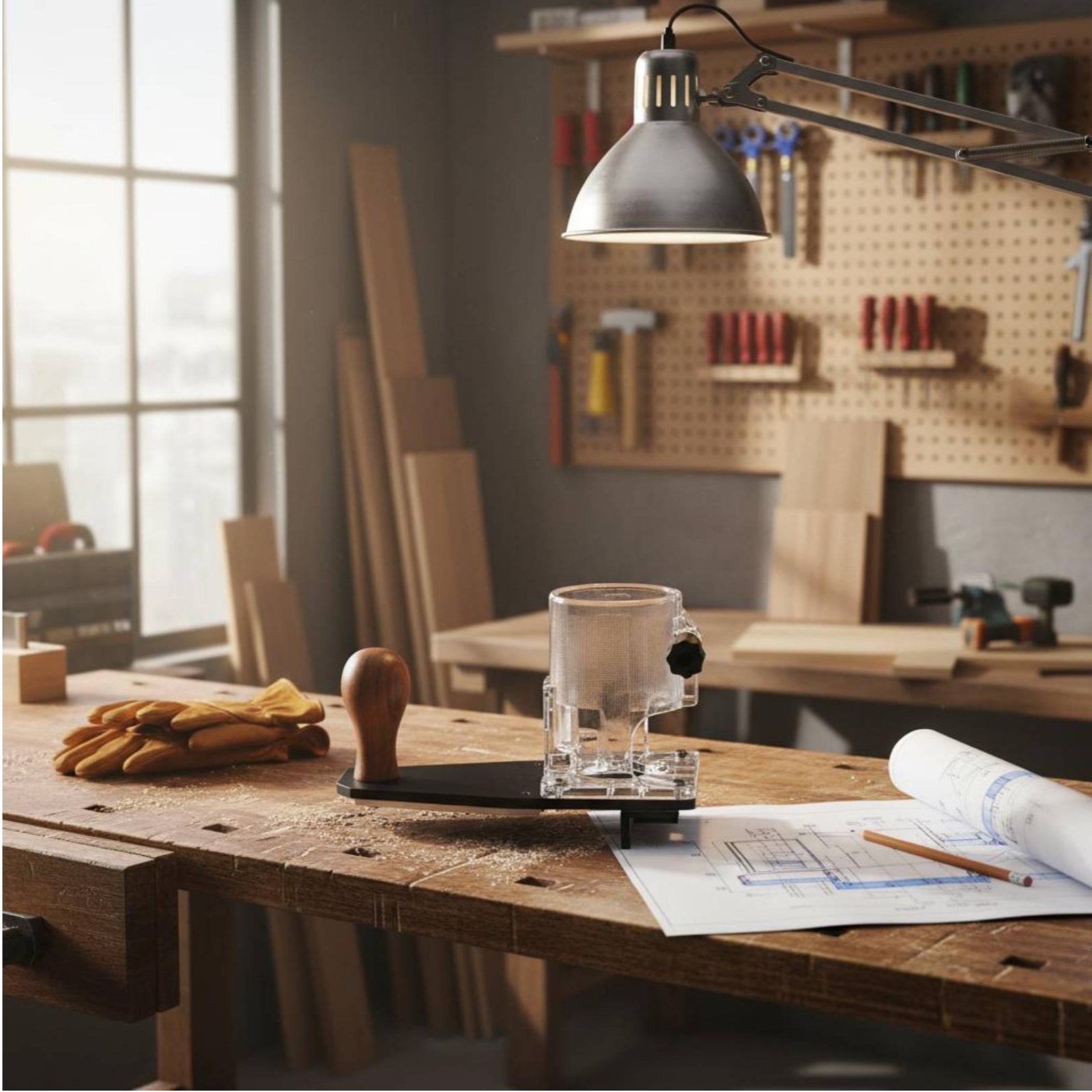 Power Tools Woodworking - 보더 트리밍 베이스 오래 지속되는 구조