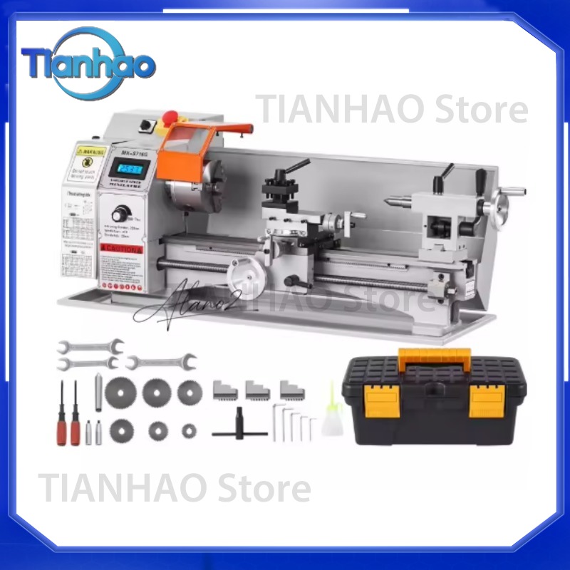 7'' x 16'' 금속 선반 기계, 정밀 벤치탑 파워 - Power X Tools And Machinery 리뷰 및 가격