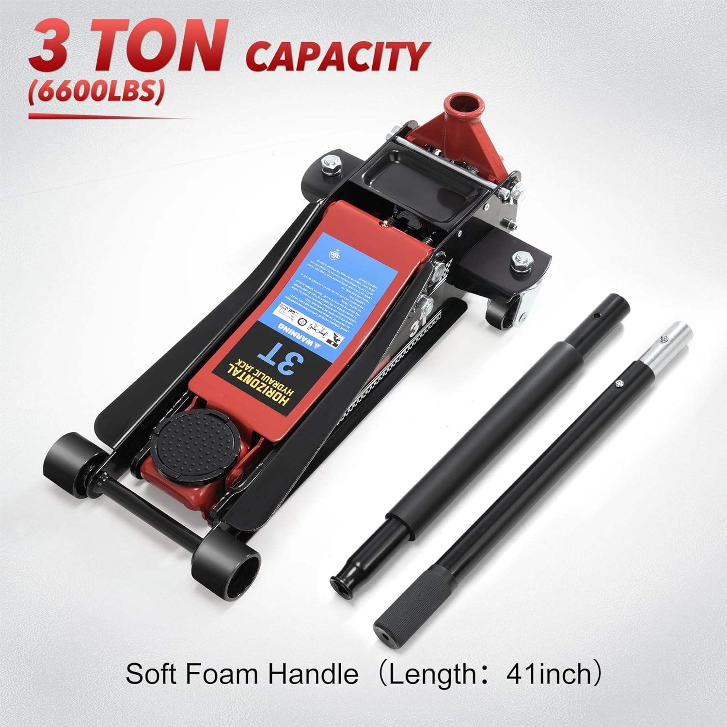 빅 파워 3T 2피스톤 저중량 헤비듀티 유압 플로어 잭 - Power Tools Lowes 리뷰 및 가격