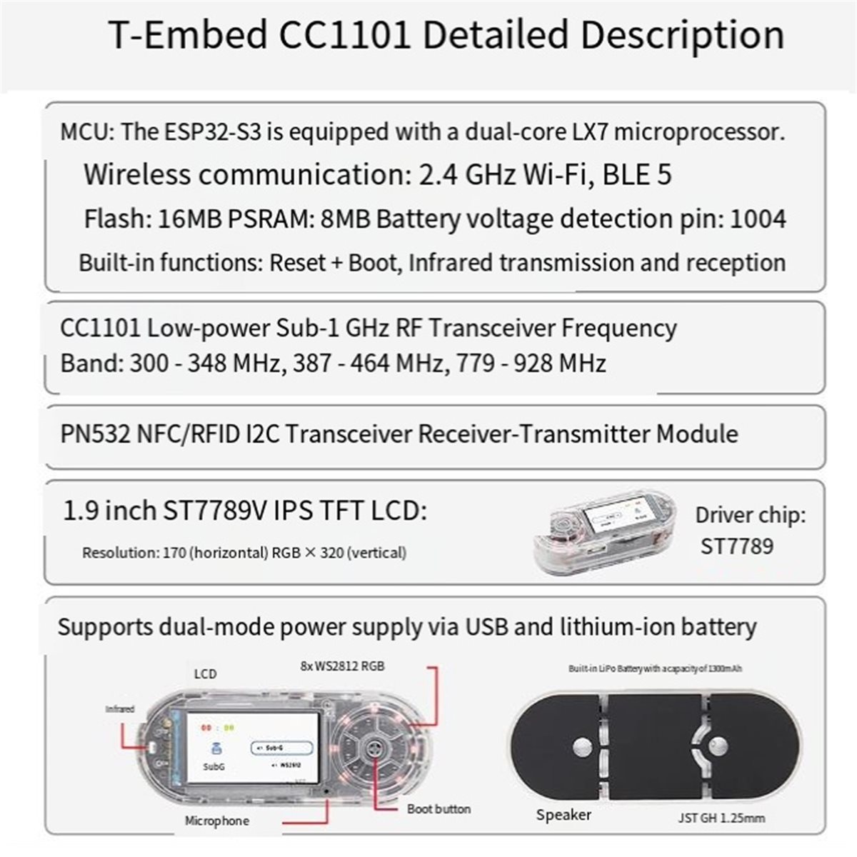 T71C 툴즈 - T-Embed CC1101 PLUS  - Power Tools Lowes 리뷰 및 가격