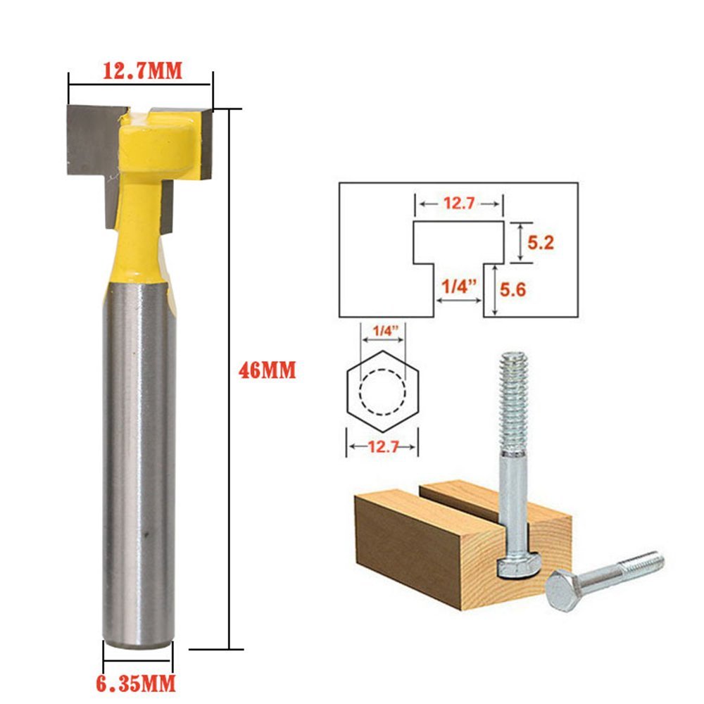 A11I 1/4인치 생크 T-슬롯 커터 라우터 비트 스 - Power Tools Woodworking 리뷰 및 가격