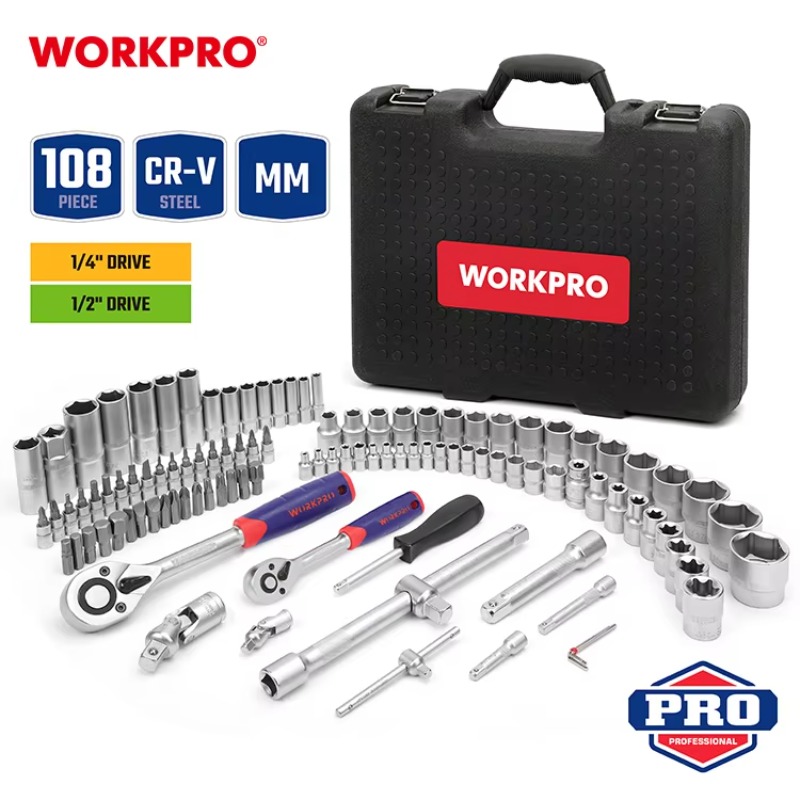 108피스 전문 정비사용 자동차 수리 공구 세트 CRV - Power Tools Hand Tools 리뷰 및 가격